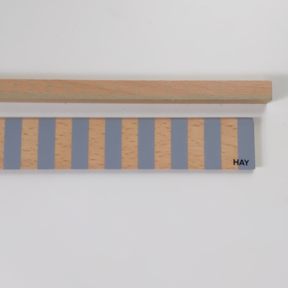 Pair of Unique Hay Wood Rulers - Danish Design
